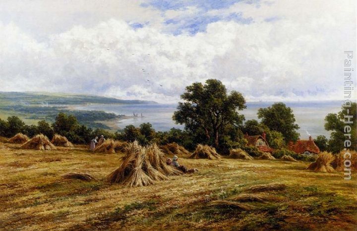 Henry Hillier Parker Harvesting By The Sea